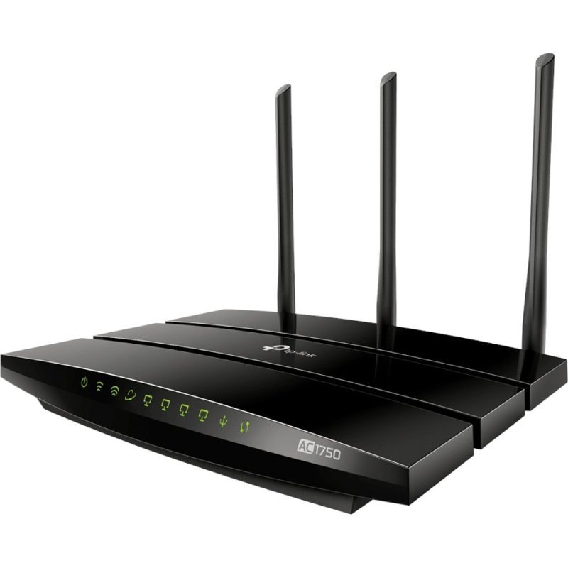 Router wireless TP-Link Archer A7, AC1750, Gigabit, Dual-Band, Negru