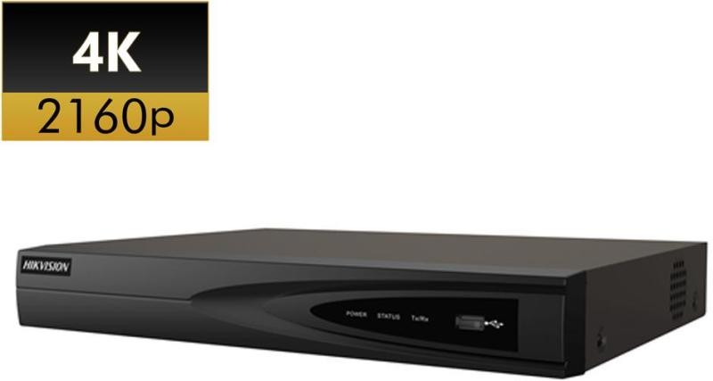 Hikvision NVR 8 canale rezolutie 4K, compresie H. 265+, 1 X SATA, Hikvision DS-7608NI-K1